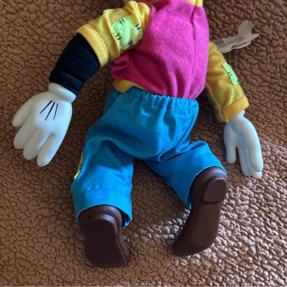 Vintage Disney Parks 16” Disney Goofy Vinyl Head Hands Feet Plush With Tags - Picture 4 of 8